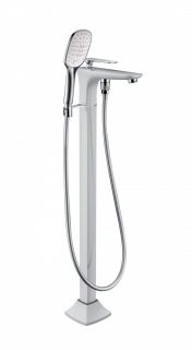 Напольный смеситель для ванны Timo Helmi хром/белый 4000/00-16Y-CR